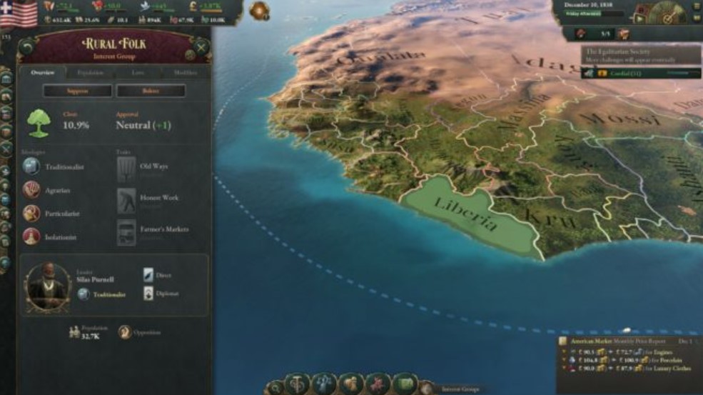 Review of DLC Sphere of Influence for Victoria 3