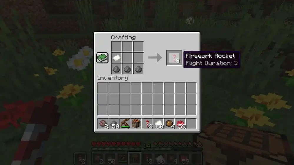 Minecraft Fireworks Crafting Recipe (2024)