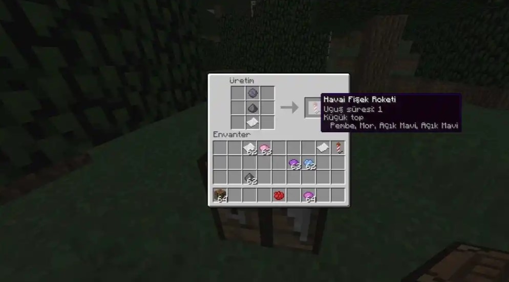 Minecraft Fireworks Crafting Recipe (2024)