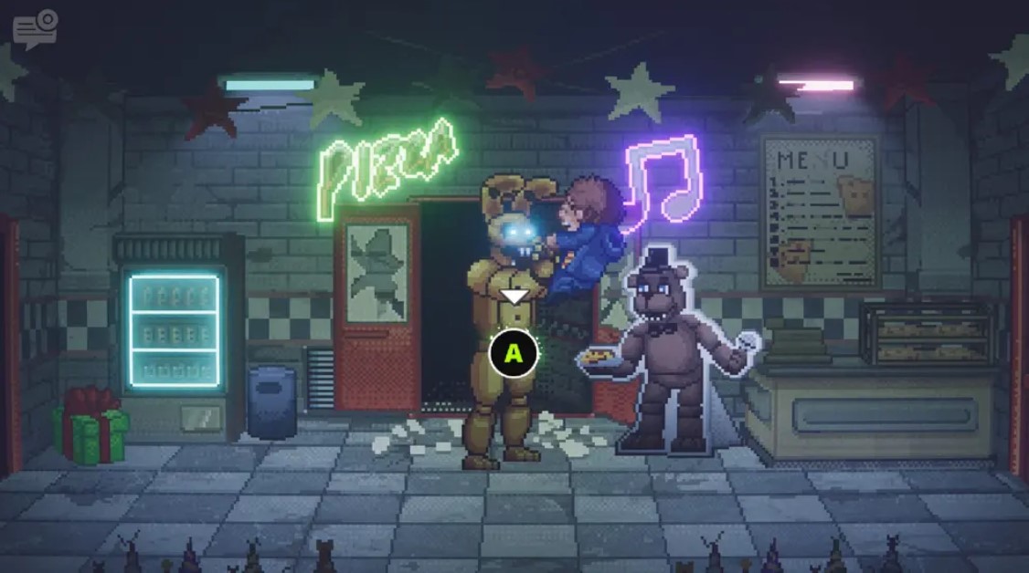 Pixel Gift for FNaF Anniversary. Review of Horror Five Nights at Freddy's: Into the Pit