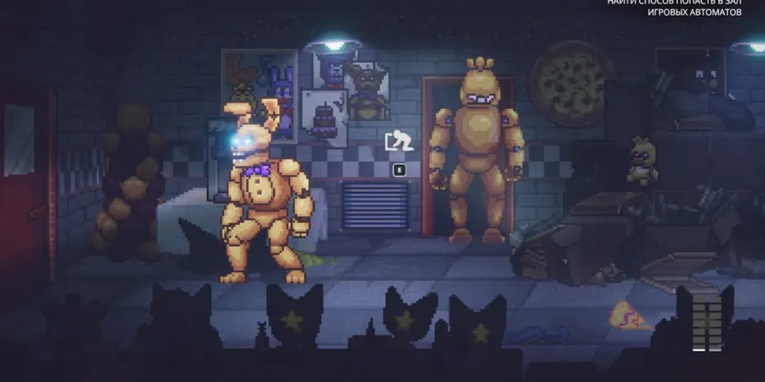 Pixel Gift for FNaF Anniversary. Review of Horror Five Nights at Freddy's: Into the Pit